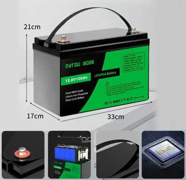 Акумулятор LiFePO4 Datouboss 12V 100Ah 1280Wh з BMS для інвертора та ДБЖ D-1580 фото