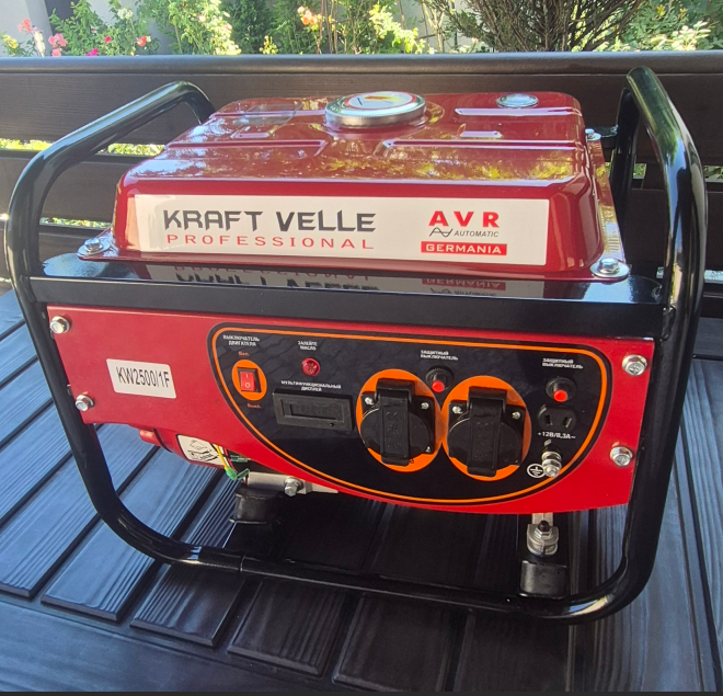 Бензиновий генератор Kraft&Velle KW2500